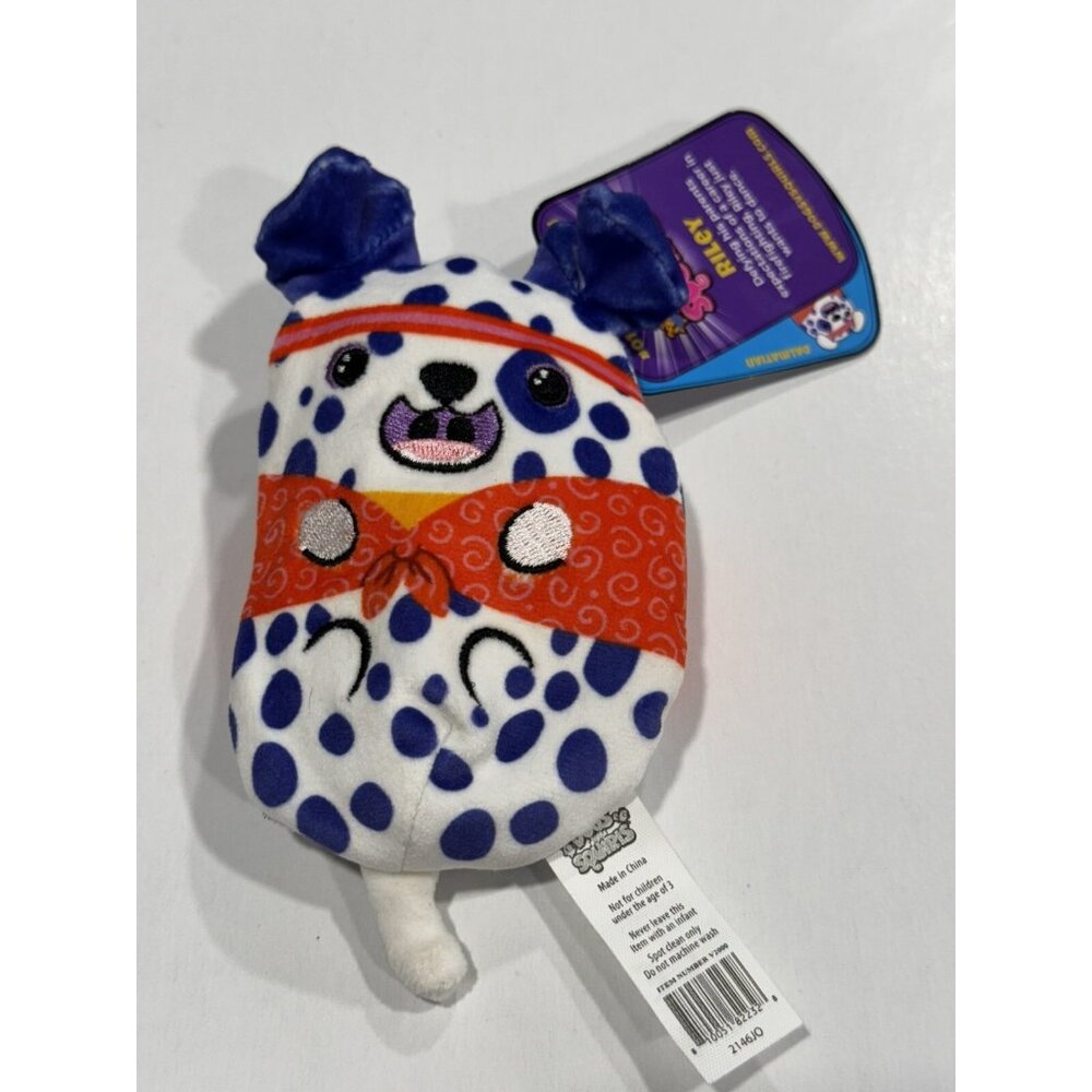 Dogs VS Squirls Squirrels 4" Bean Bag Plush Riley Dalmatian New RP1